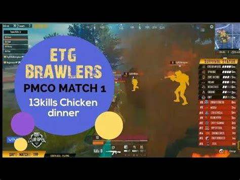 Pmco South Asia Fall Split Match Etg Brawler Kills Pubg Mobile