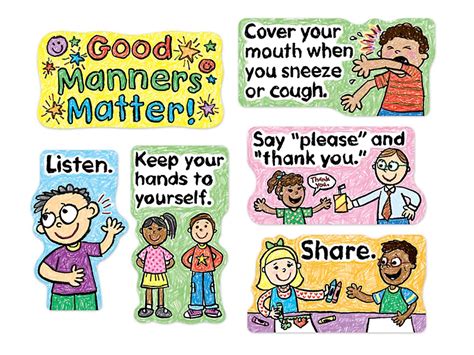 Good Manners Matter Bulletin Board Set At Lakeshore Learning