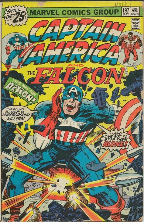 Captain America 197 ORIGINAL Vintage 1976 Marvel Comics Jack Kirby