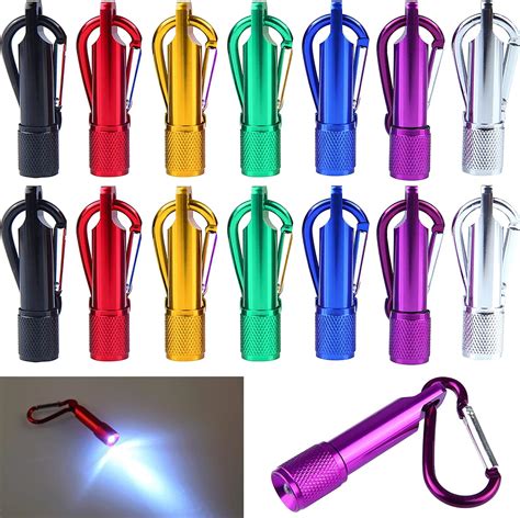 Goohome 14pcs Led Flashlight Mini Torch Keyring Torch Mini Pocket Torch