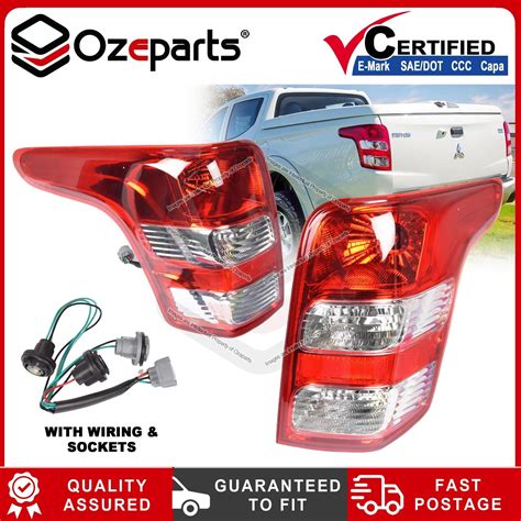 Ozeparts Pair LH RH Tail Light Rear Lamp For Mitsubishi Triton Ute MQ