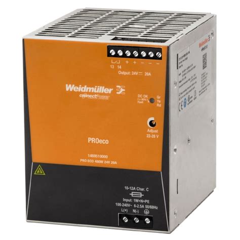 Weidmuller 1469510000 PRO ECO 480W 24V 20A