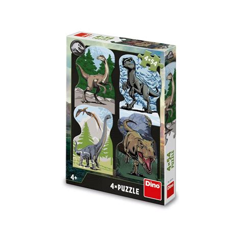 Puzzle Jurassic World 4x54 Piese Dino Toys