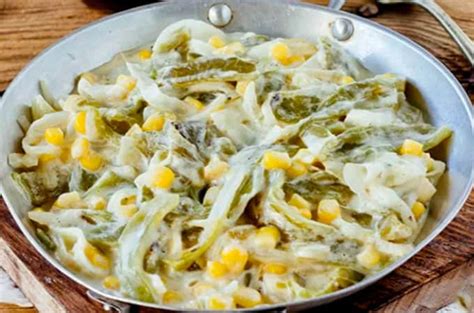 ⓵ Receta De Rajas Con Crema Comidasmexicanasnet