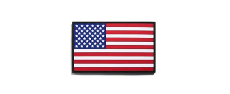 American Flag Military Morale Hook And Loop Patch