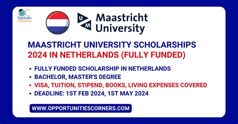 Maastricht University Scholarships In Netherlands Funded