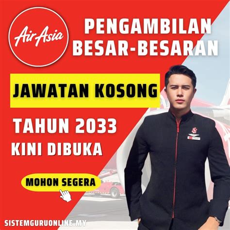 Pengambilan Besar Besaran Jawatan Kosong AirAsia Dibuka Tahun 2023