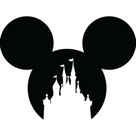 Mickey Mouse Castle Head Svg Disney Mickey Svg Mickey Clip Inspire