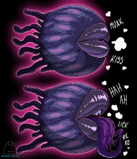 Rule 34 Big Lips Big Lips No Eyes Eye Of Cthulhu Eye Of Cthulhu Terraria Long Tongue Lusty