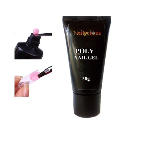 nail gel  artificial nails natural pink long lasting easy