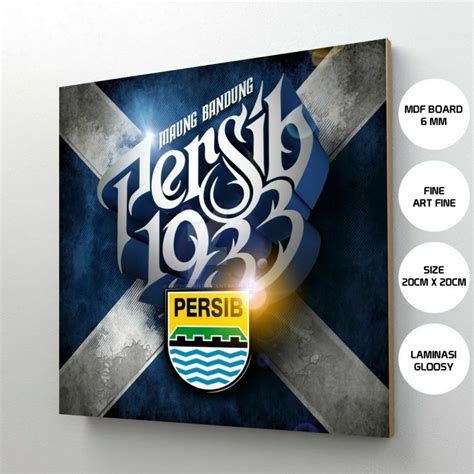 Jual Poster Hiasan Dinding Persib Bandung Dekorasi Kamar Bobotoh Viking