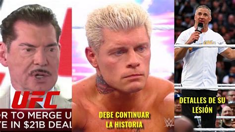 Cody Rhodes y la Razón por la que Perdió en WrestleMania UFC Compra