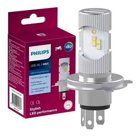 Kit Led Philips Ultinon Hs H Moto V K Luz Ac Dc