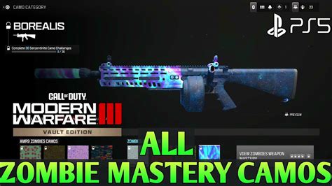 All Zombie Mastery Camo Mw Zombie Mastery Camos All Camos Mw All