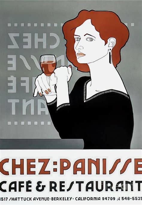 Retro Cafe Chez Panisse Poster Drawing By M G Whittingham Pixels