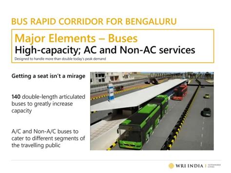 Bus Rapid Transit Brt Corridor For Bengaluru Ppt