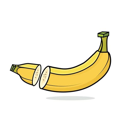 Banane Banane Vecteur Empil Banane Banane Dessin Anim Vecteur Premium