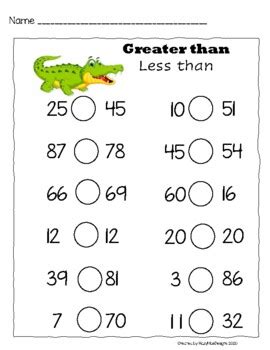 Greater than - less than worksheets | K5 Learning - Worksheets Library