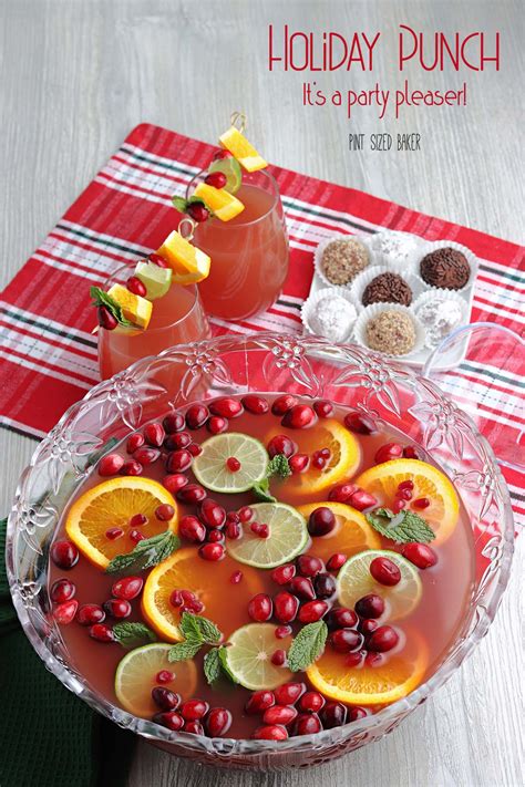 Holiday Punch Recipe Pint Sized Baker