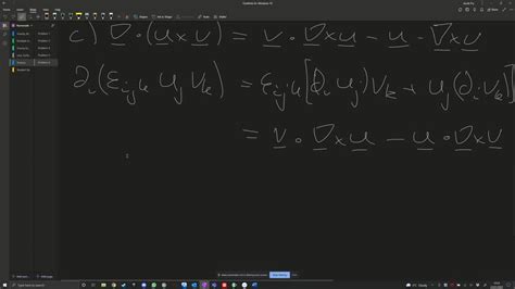 Solved Using The Tensor Notation Show That A Div Curl A R B Curl