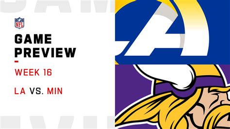 Los Angeles Rams Vs Minnesota Vikings Preview Week