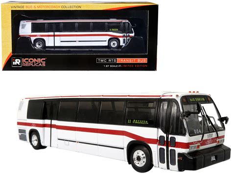 Tmc Rts Transit Bus Ttc Toronto 11 Bayview To Davisville Stn 187 Diecast Model By Iconic