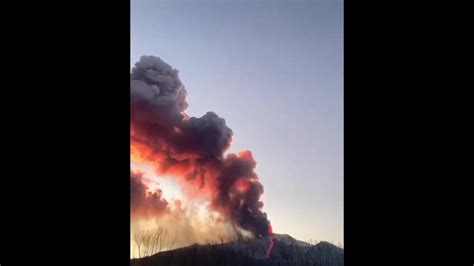 Mount Etna Spews Ash Over Catania Sicily