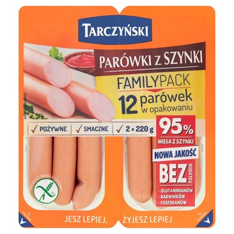 Tarczyński Family Pack Parówki premium z szynki 440 g 2 x 220 g