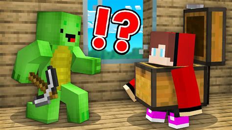 JJ Pranked Mikey As Chest In Minecraft Challenge Pranks Maizen And