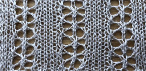 Star Rib Panel A Lace Knitting Stitch Pattern String Geekery