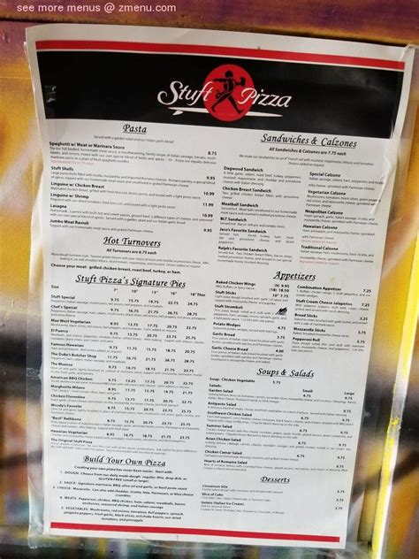 Online Menu of Stuft Pizza & Brewing Restaurant, San Clemente ...