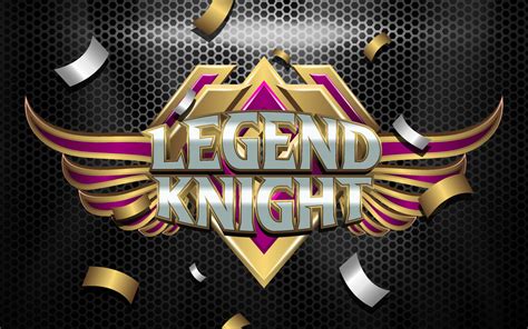 Legend Knight Esport Team Logo 3d Text Effect with Winged Emblem ...