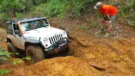 Jeep Jk Wrangler Rubicon On 37s Climbing At Barnwell Mountain Gilmer