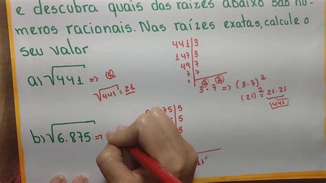 Matemática 9° Ano Números Irracionais Correção Da Atividade