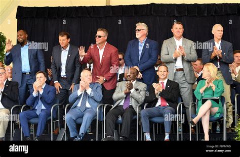 New York NY USA 28th July 2018 Baseball Hall Of Fame Members