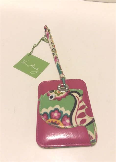 Vera Bradley Tutti Frutti Seashore Fish Luggage Tag Id Name Tag Case Ebay