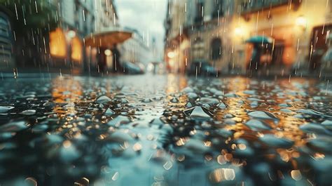 Premium Photo Droplets Rain Transparent