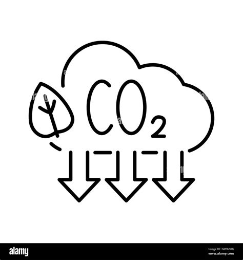 Carbon Dioxide Gas Emission Reduction Color Flat Icon Eco Friendly