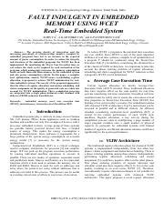 Reducing Power Consumption In Real Time Embedded Systems With Course Hero