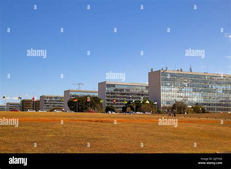 Bras Lia Federal District Brazil July Panoramic Photo Of