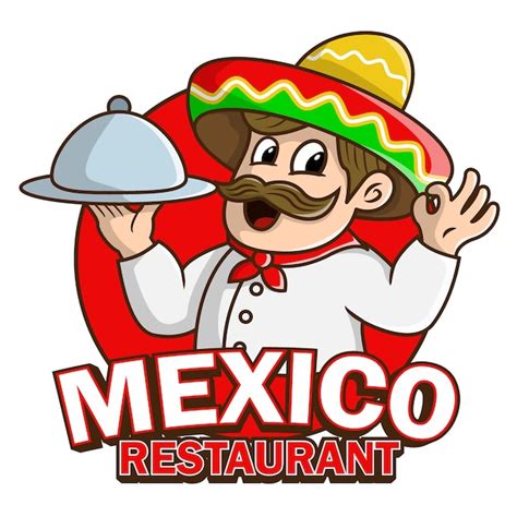 Chef De Restaurante De M Xico Con Ilustraci N De Logotipo De Personaje