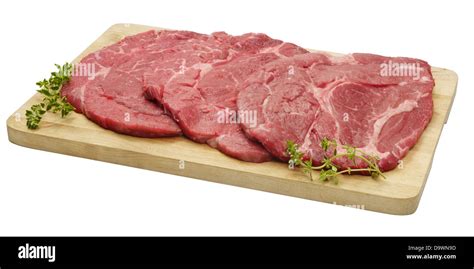 Raw Beef Chuck Steak Boneless Stock Photo Alamy