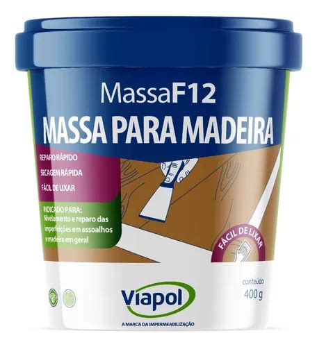 Massa Para Madeira F 12 Emulsao Acrilica Imbuia 400g Viapol MercadoLivre