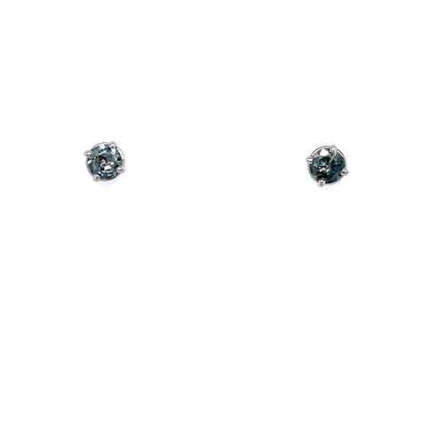 14k Yellow Gold Alexandrite Stud Earrings
