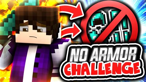 No Armor Challenge Minecraft Skywars Youtube