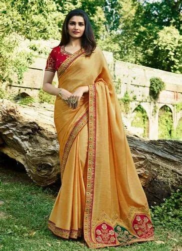 Pramukh Party Wear Sana Silk Saree M Separate Blouse Piece At Rs