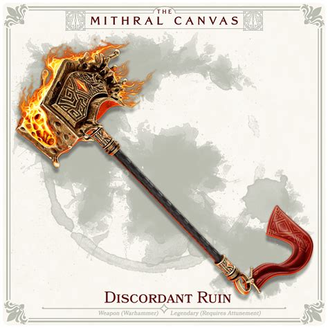 Oc Art Discordant Ruin Warhammer The Mithral Canvas 5e R