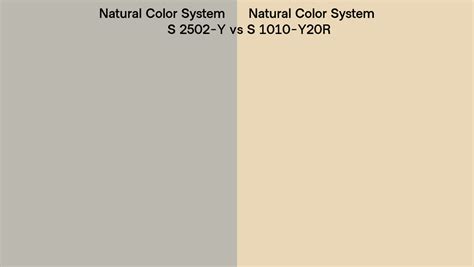 Natural Color System S 2502 Y Vs S 1010 Y20r Side By Side Comparison