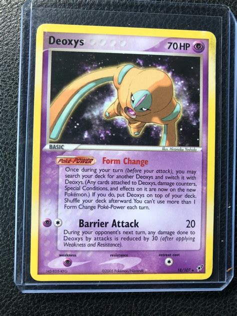 Deoxys Pokemon Card Ex