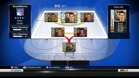 NHL 13 Demo Screens